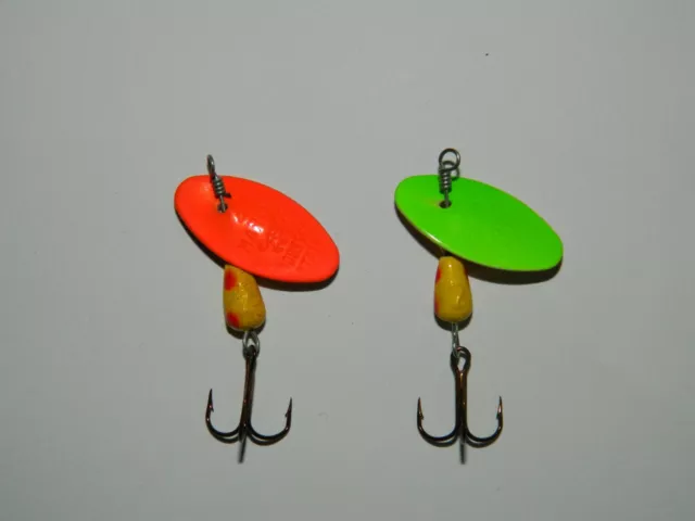 1 Cucchiaino Martin Rotante Vari Colori Fluo Da 2G Lures Orig. H12