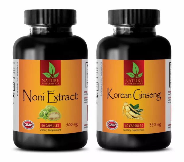 Antioxidant extreme - NONI – KOREAN GINSENG COMBO - red maca root capsules