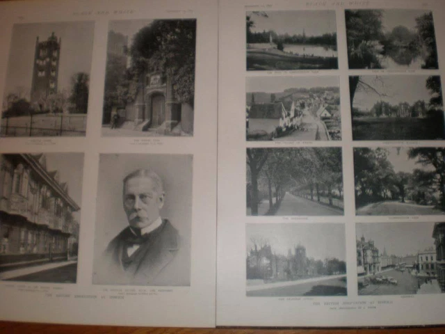Two pages photographs of Ipswich UK 1895