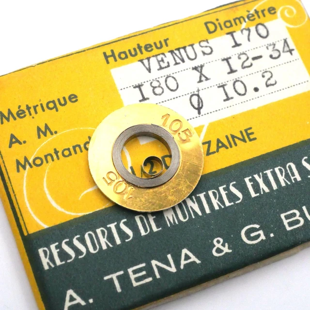 Ressort Barillet Pour Montre Venus 150 - Pièce Neuve Sans Emballage D'origine
