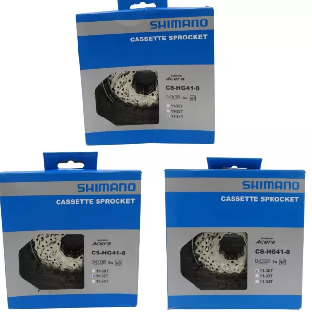 Shimano CS-HG41 8 speed Cassette 11-30/ 32 / 34T ACERA UH