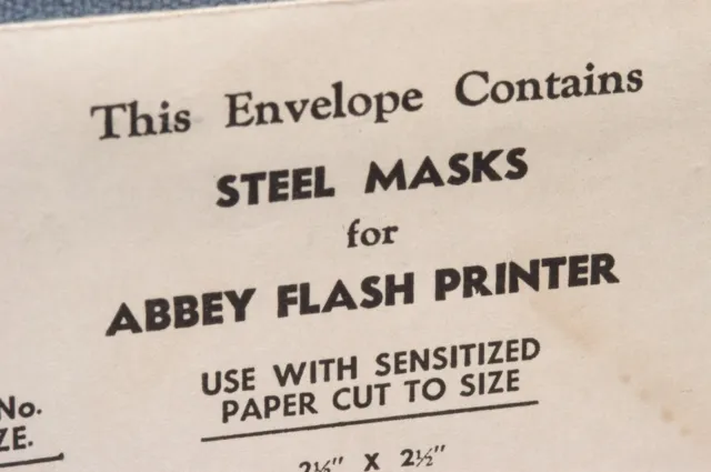 Máscaras De Acero Para Impresora Flash Abbey - Envío Gratuito En Ee. Uu. 3