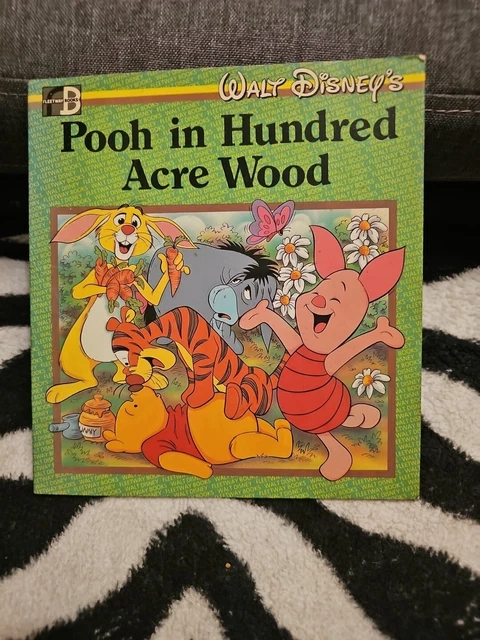 VINTAGE BOOK WALT Disney's Pooh in Hundred Acre Wood book 1986 Fleetway ...