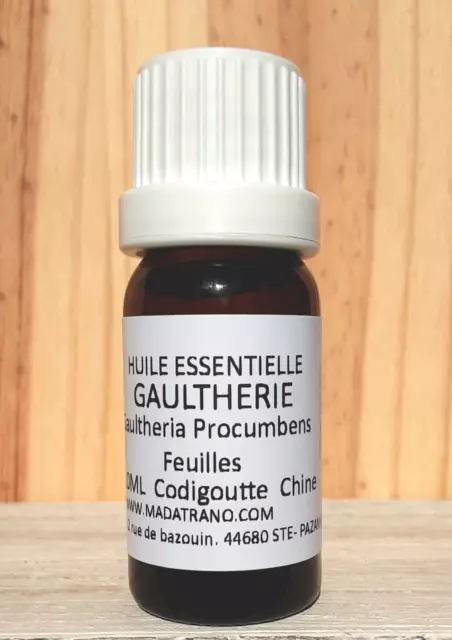 Huile Essentielle Gaultherie couchée 10ml pure naturelle