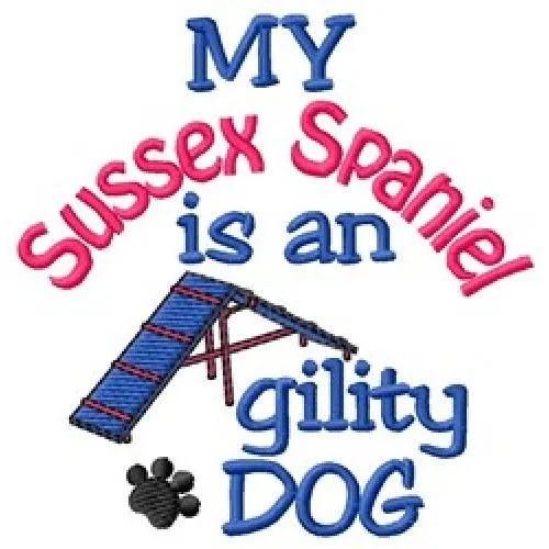My Sussex Spaniel is An Agility Dog Short-Sleeved Tee - DC1920L