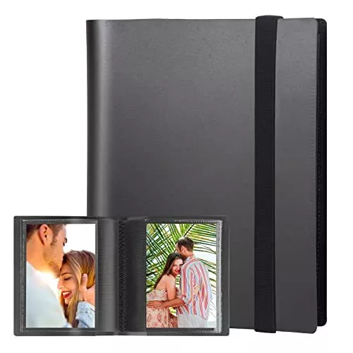 Mini libro de fotos pequeño de 5x7 contiene 64 fotos negro