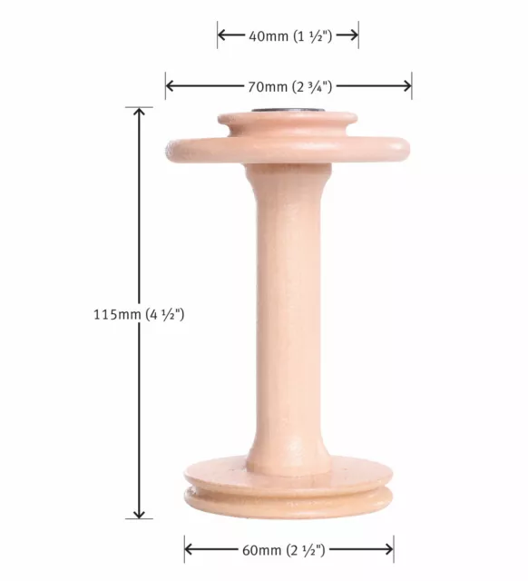 BOBBIN Pair for Ashford Spinning Wheel - Double Drive Traditional Traveller w/w 2