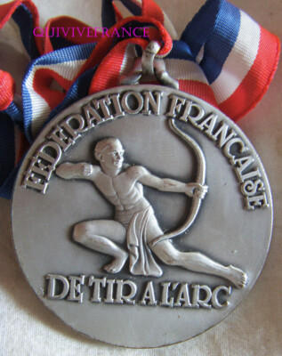 MED10780 MEDAILLE FTA TIR A L'ARC 1989 DAX CHAMPIONNAT DE FRANCE or 
