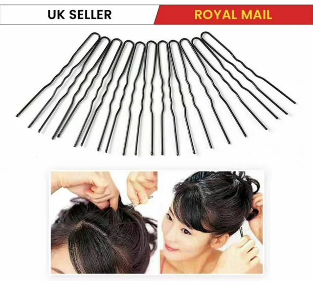 Elysee Star Wavy Bobby Bun Hair Grip U Pins in Black, Bronze Kirby - UK - BEST