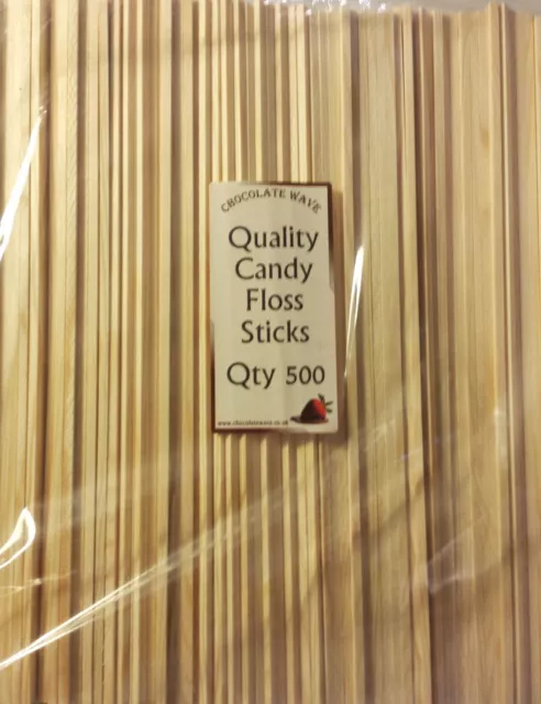 500 Traditional  Wooden Candy Floss / Cotton Candy Sticks