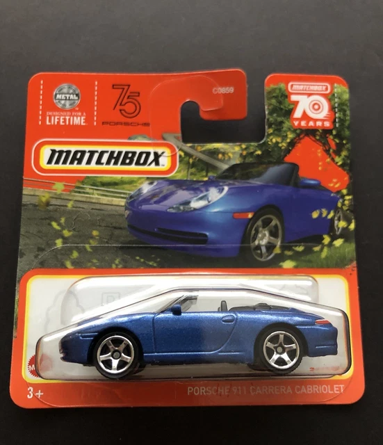 Matchbox 70 Years - PORSCHE 911 CARRERA CABRIOLET  1:64 Brand New & Sealed 2023