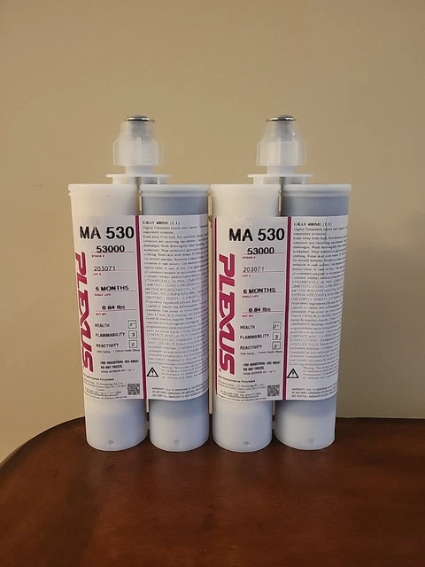 Plexus 2 PACK MA530 Gray Two-Part Base & Accelerator Methacrylate Adhesive