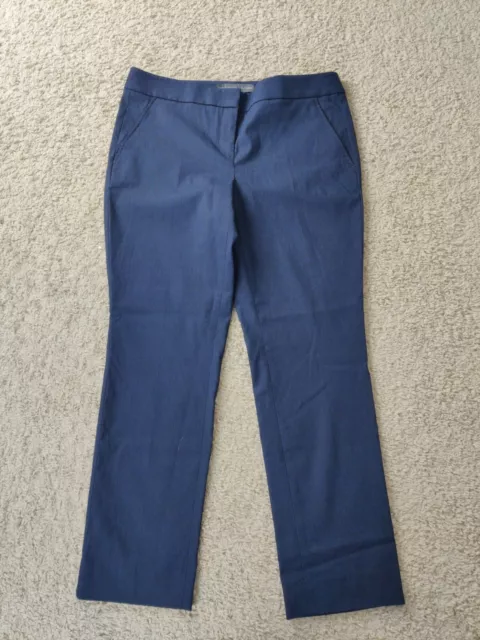 (V) NWT THE LIMITED Women's EXACT STRETCH Ankle trouser navy PANTS sz 8 regular 2