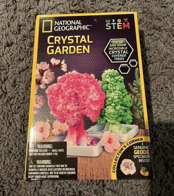 NATIONAL GEOGRAPHIC CRYSTAL Garden Tree Growing Geode Kit STEM NIB