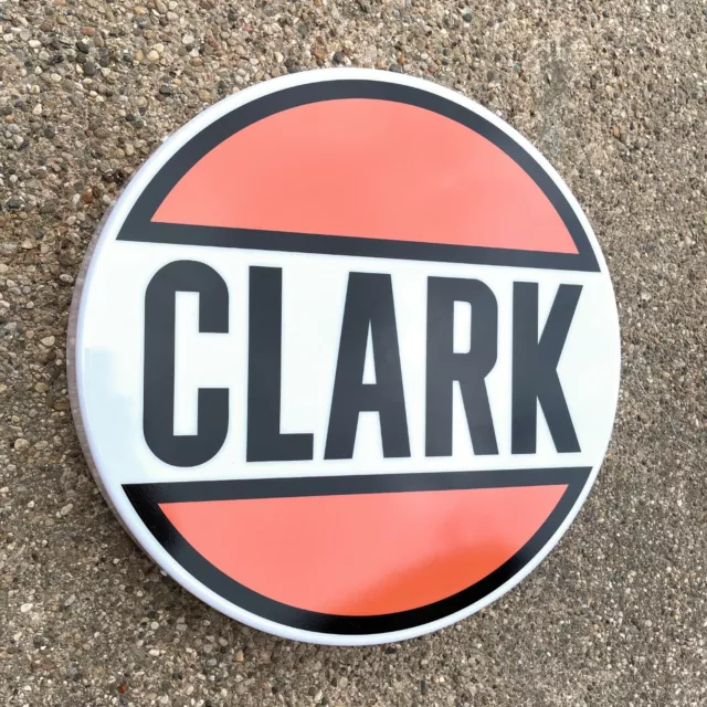 Clark Petroleum Led Illuminated Light Box Sign Garage Gas Station Automobilia