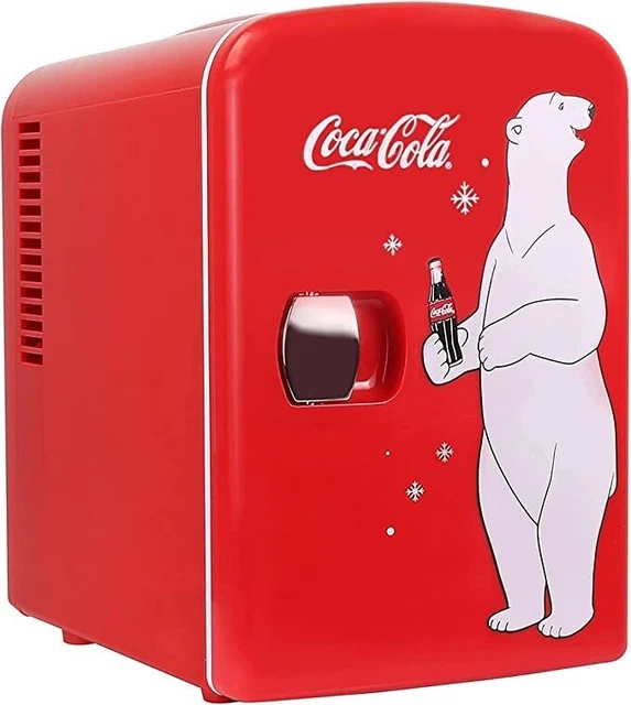 MINI FRIGORIFERO COCA-COLA Fanta 4L, Raffreddatore/Scaldabagno portatile 6 lattine, Arancione