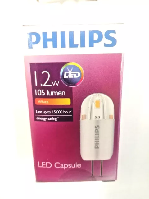 Philips LED 1.2W G4 Capsule LED Lamp Light Bulb A++ 105 lm 12v Warm White 3000K