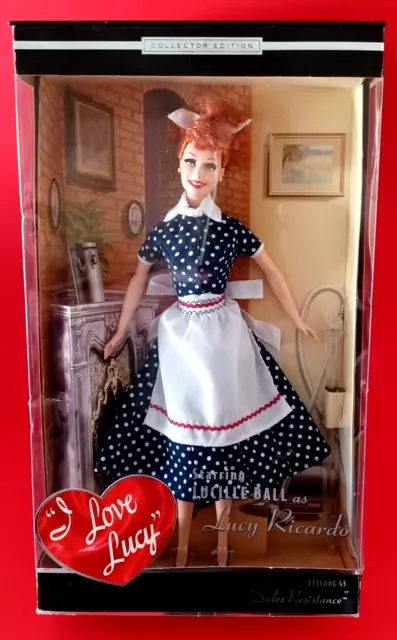 New* 2004 I Love Lucy SALES RESISTANCE Barbie MATTEL NEAR MINT COLLECTOR EDITION