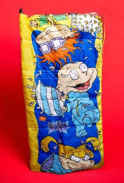 VINTAGE 1997 NICKELODEON Rugrats Kids Sleeping Bag Angelica Tommy ...