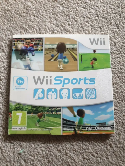 Nintendo Wii Sports Game Only in Cardboard Sleeve PAL 7+