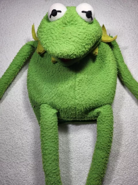 Vintage Rare EDEN Muppets Kermit Frog Large Plush Full Body Hand Puppet