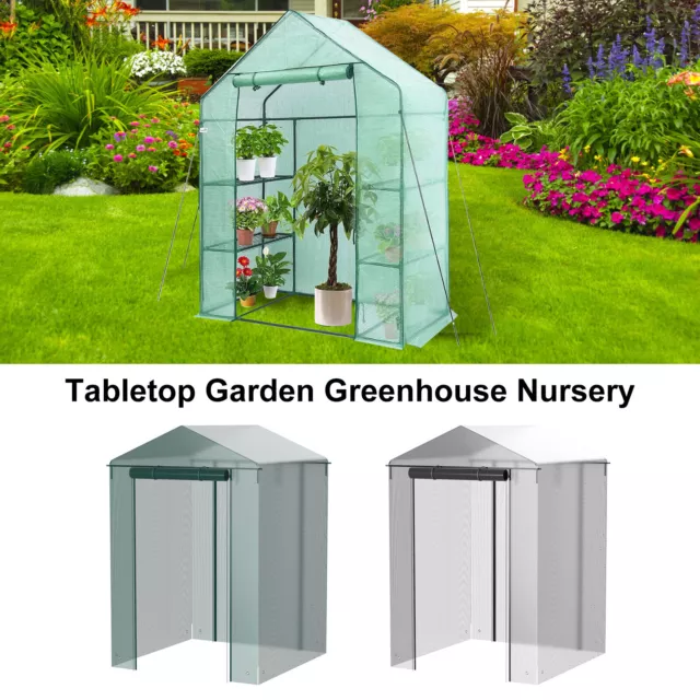 Walk-in Greenhouse Cover Waterproof PE Greenhouse Replacement Cover with FujVx