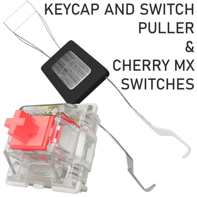 Cherry MX Silent Red Switch with Universal Keycap & Switch Puller Mechanical