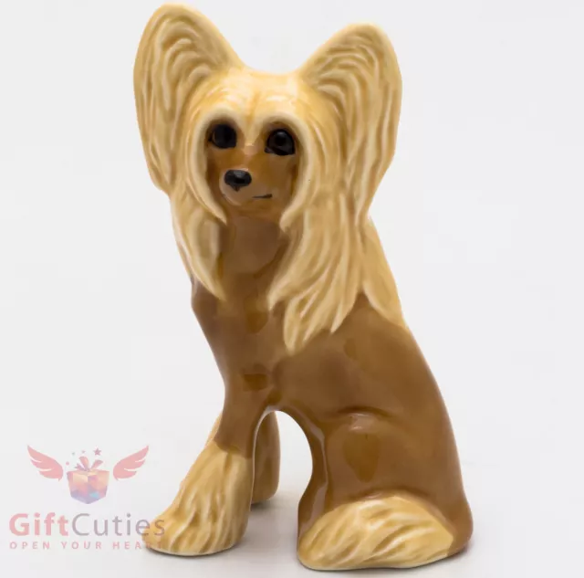 Porcelain Figurine of the Chinese Crested Dog