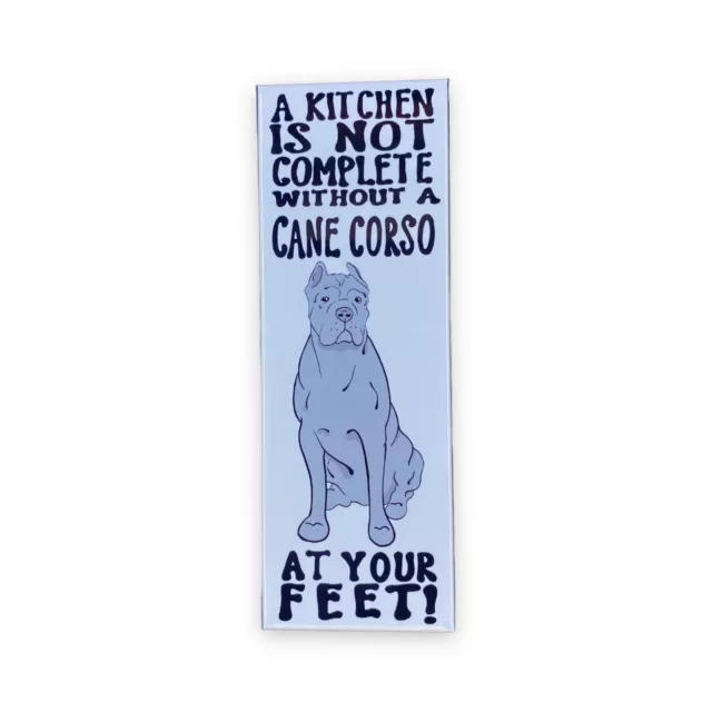 Blue Cane Corso Magnet Dog Portrait Gift Collectible Kitchen Decor