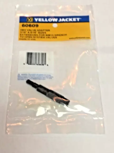 Yellow Jacket Hex Key Valve Adapter for 3/16, 5/16" HEX  #60609