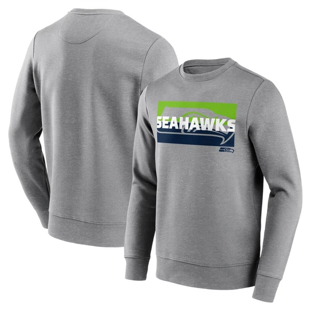 Seattle Seahawks NFL Sweatshirt (Size XL) Men's Square Off Graphic Top - New