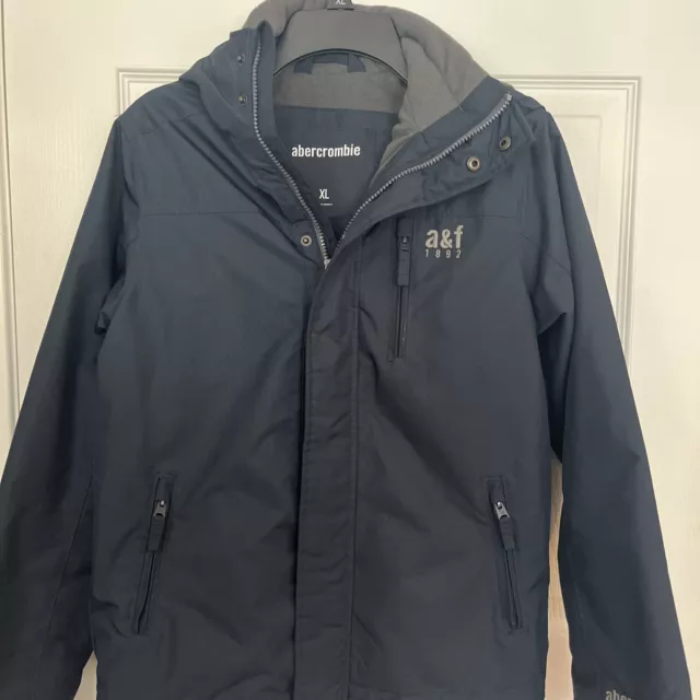 Abercrombie A&f 1892 Kids Boys Winter Jacket / Coat Size XL Blue