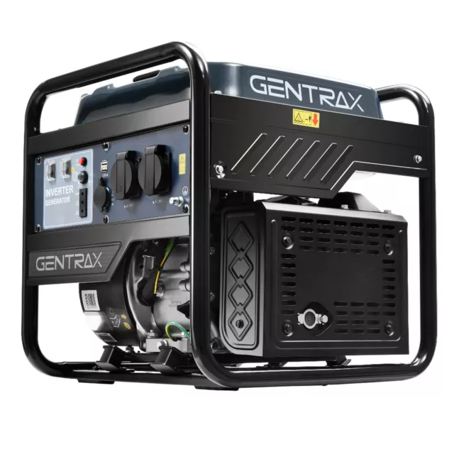 GenTrax Inverter Generator 3.5KW Max 3.0KW Rated Open Frame Portable Camping RV 2