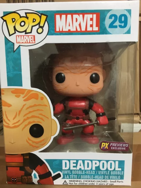 Funko Marvel PX Exclusive POP Deadpool Unmasked Vinyl Figure