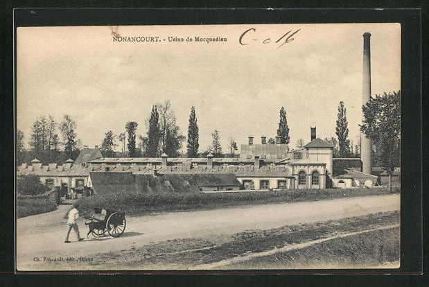 CPA Nonancourt, Usine de Mocquedieu