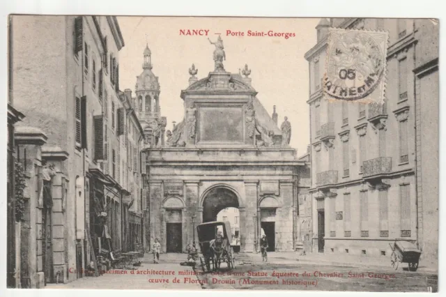 NANCY - Meurthe & Moselle - CPA 54 - Porte St Georges - Publicité MATHIEU ROCH