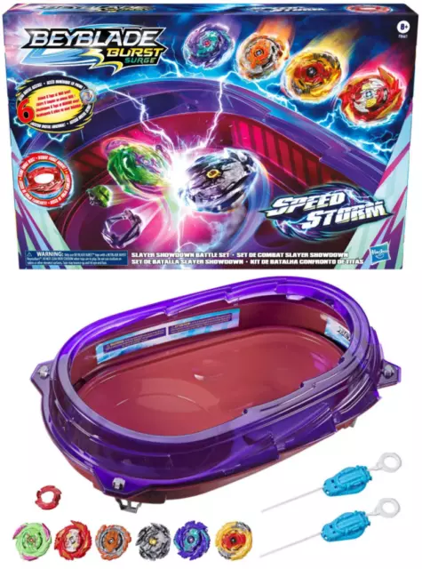 BEYBLADE BURST SURGE Speed Storm Slayer Showdown Battle Tops Set 