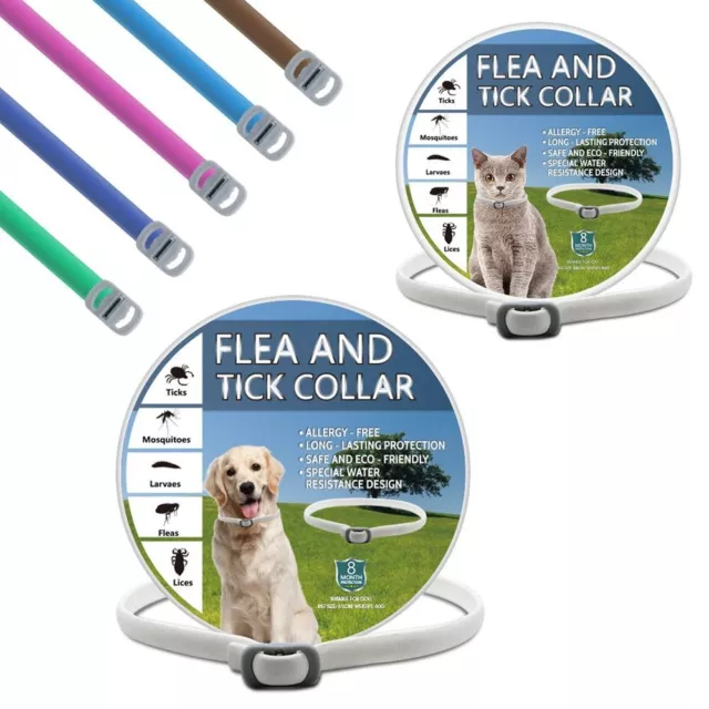 8 Month Protection Insect Repellent Flea And Tick Collar Dog Cat Necklace