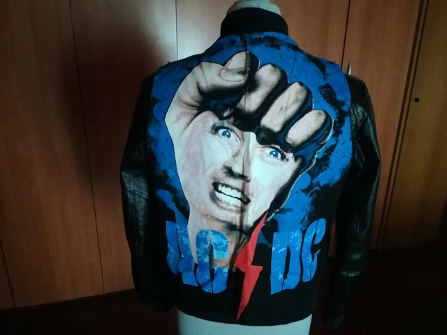 AC DC BON Scott - Ultra Rare Vintage Gilet, Taille Xlarge - Made IN ...