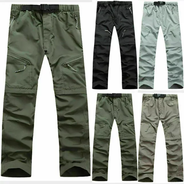 2 in 1 Herren Zip Off Trekkinghose Cargo Wanderhose Arbeitshosen Outdoorhose .