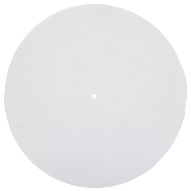 (Blanc)Audio Anti Vibration Pad Platine Platter Mat Premium Turntable Slipmat 2