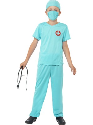 Amscan Amscan Costume Sostenibile Doctor Medico Bambina Bambino Carnevale Party Feste 