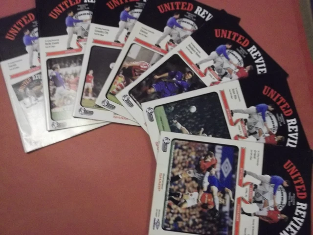 Manchester United Home Programmes 1996/97 Choose From (Man Utd) 1997