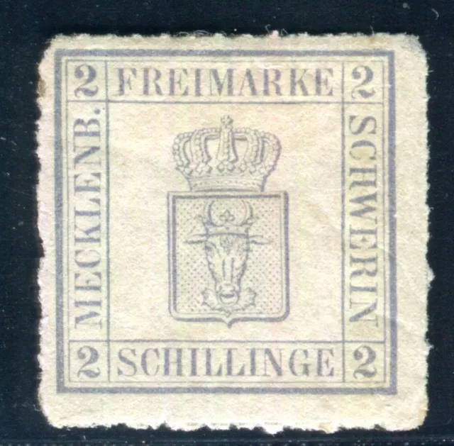 MECKLENBURG SCHWERIN 1864 6b * typischer DURCHSTICH sonst TADELLOS (N1225