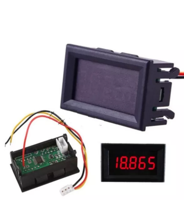 2PCS Red LED 5 Digit DC 0-4.3000-33.000V Digital Voltmeter Voltage Meter NEW