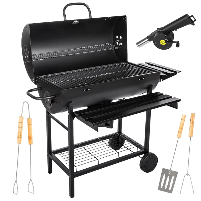 Smoker Grill BBQ GRILLWAGEN GC0002 STANDGRILL Gartengrill Holzkohle Neu Standgri