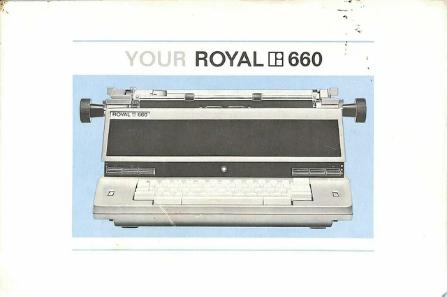 Your Royal 660 Typewriter Manual Guide 1966 CPD6