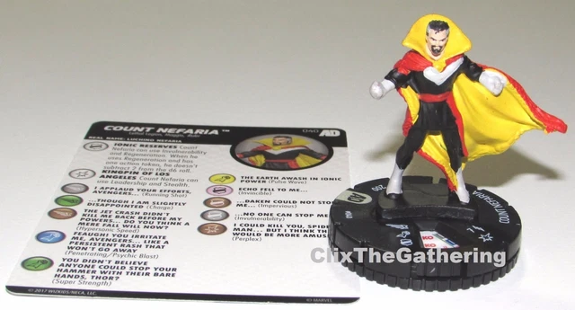 COUNT NEFARIA #040 #40 Avengers/Defenders War Marvel HeroClix Rare