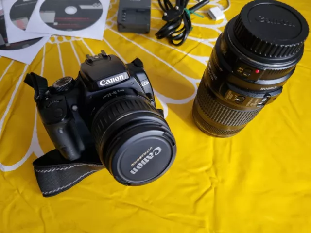 Fotocamera Canon EOS 400D reflex digitale  + obiettivo Canon EF 70-300mm + zaino