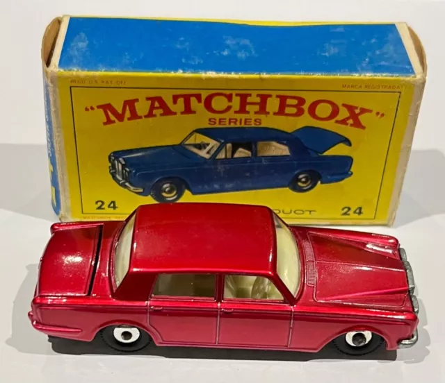 matchbox series rolls royce silver shadow n•24